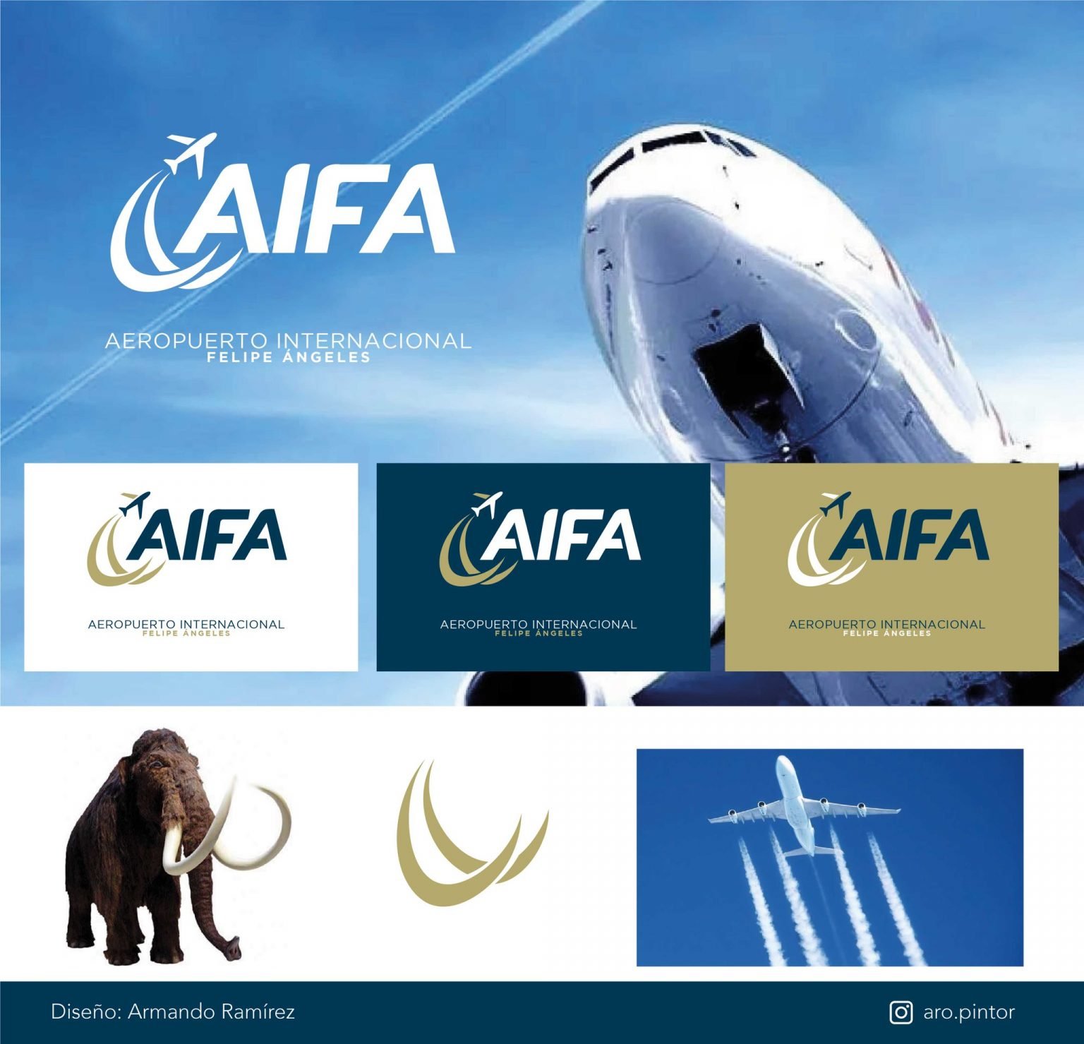 Las propuestas de redes sociales que superan al logo oficial del AIFA ...