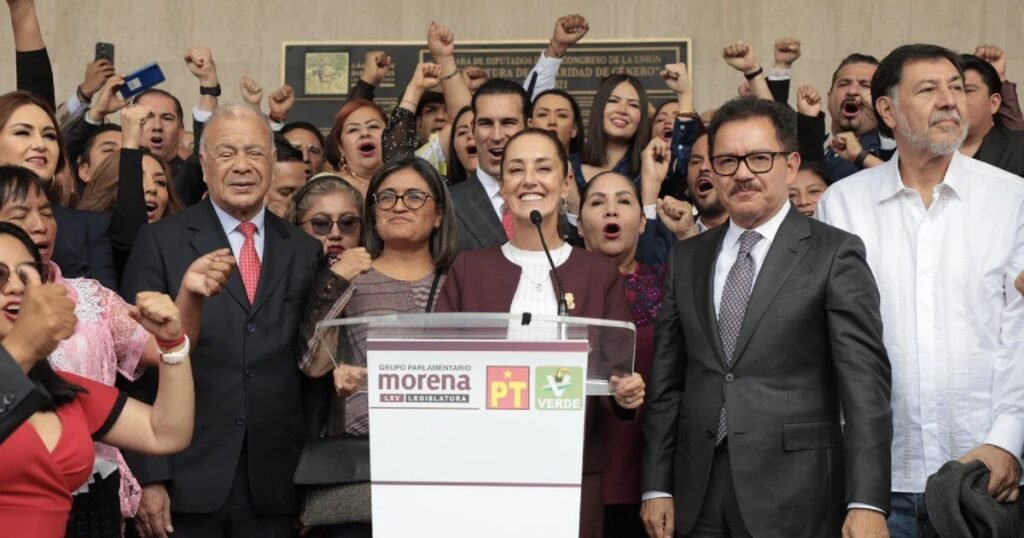 Claudia Sheinbaum se reúne con legisladores de la 4T en San Lázaro