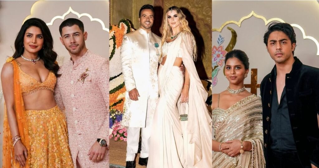 La lujosa boda de Radhika Merchant y Anant Ambani: Celebridades, shows en vivo y más