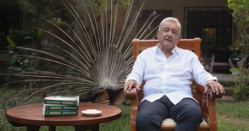 AMLO lanza video promocional de su libro ‘Grandeza’ y habla sobre la presidenta