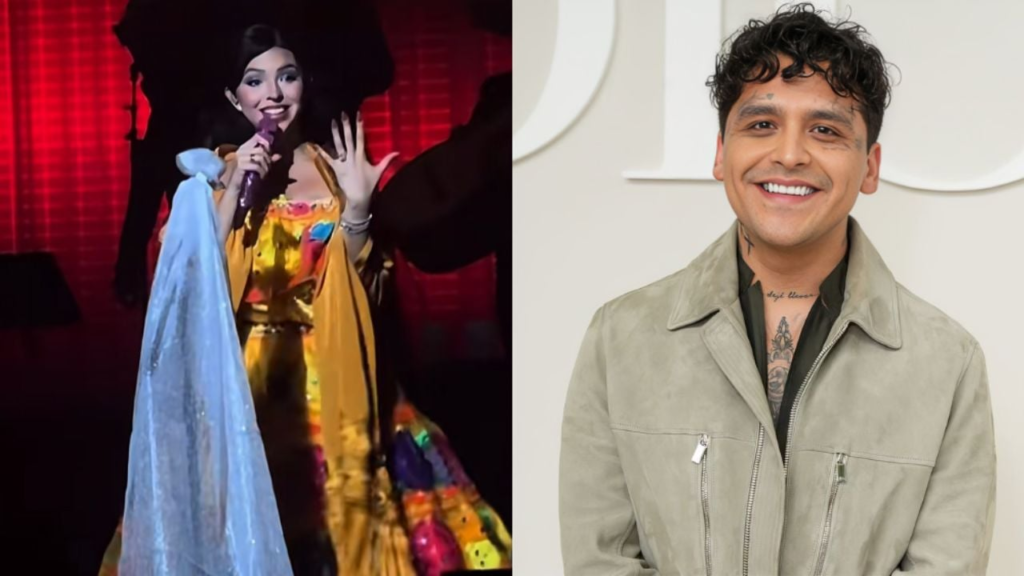 Ángela Aguilar sorprende en su show en EE.UU. con divertida broma sobre su anillo y relación con Christian Nodal