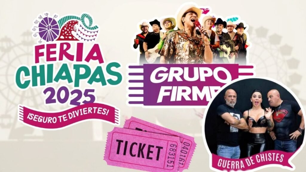 Feria Chiapas 2025: Agenda y artistas destacados para el 29 de noviembre
