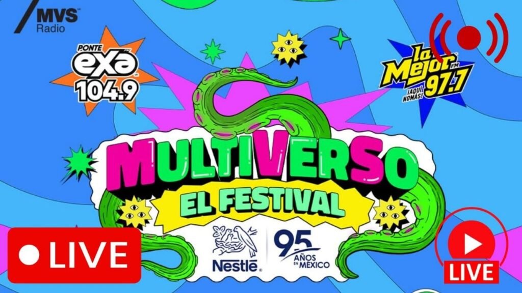 Festival Multiverso Nestlé 95 años: Transmisión en vivo desde CDMX por Exa FM y La Mejor FM