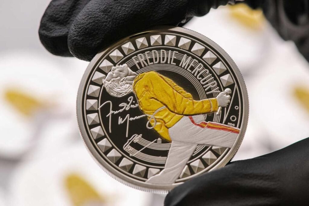 Lanzamiento de moneda conmemorativa de Freddie Mercury por el 40 aniversario de ‘Live Aid’