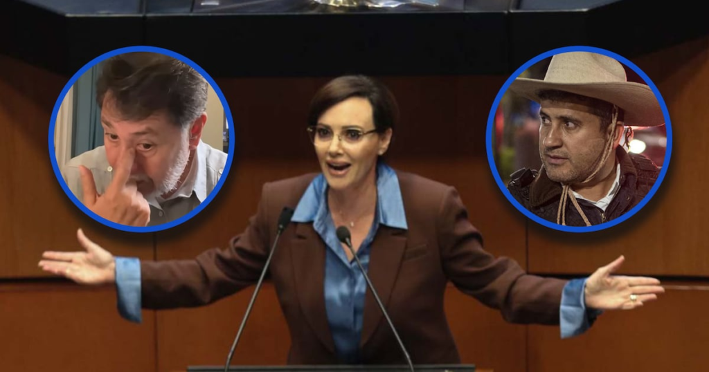 Lilly Téllez arremete contra Noroña en defensa de Carlos Manzo