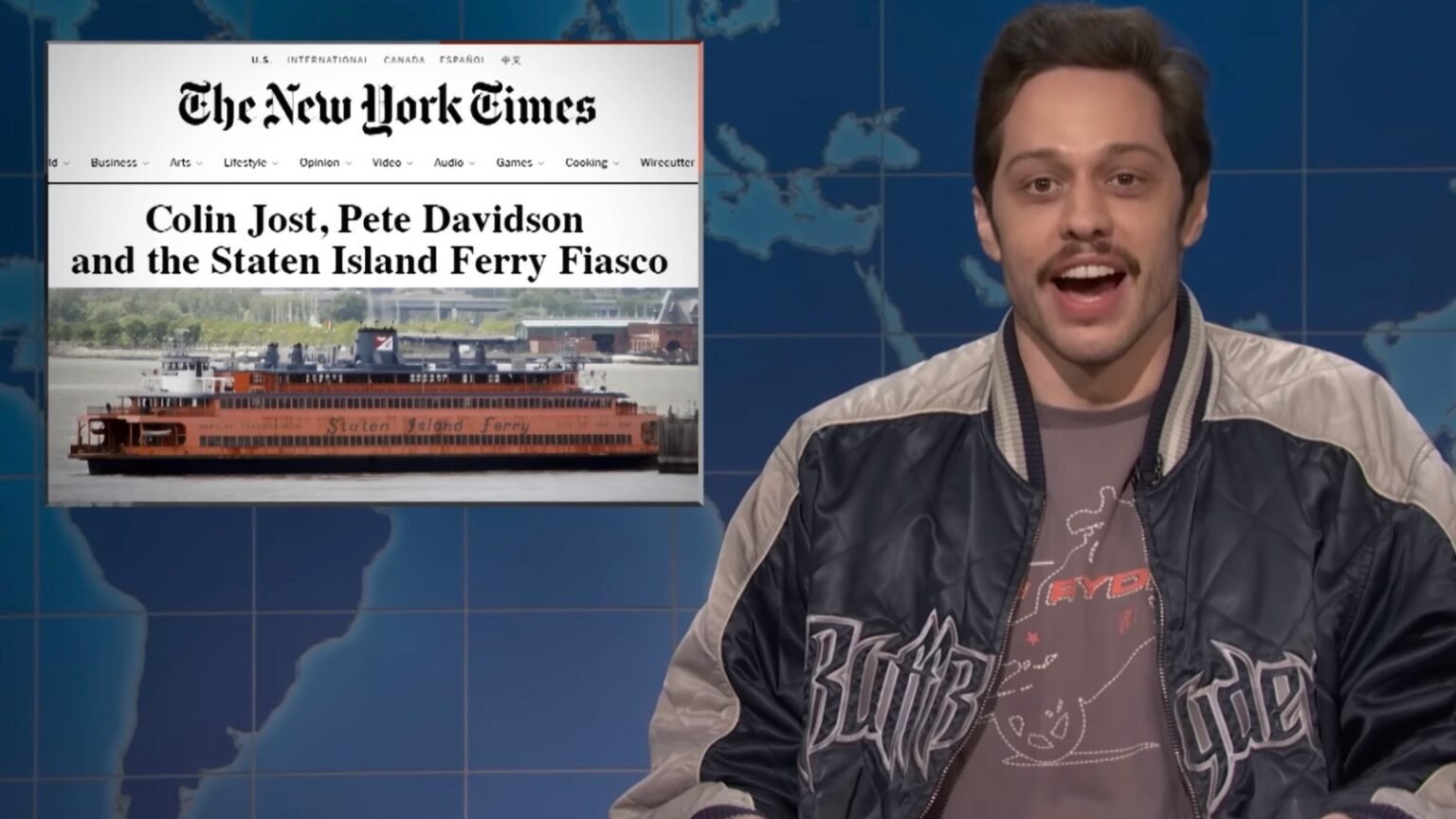Pete Davidson Se Burla de Su ‘Fiasco del Staten Island Ferry’ en SNL