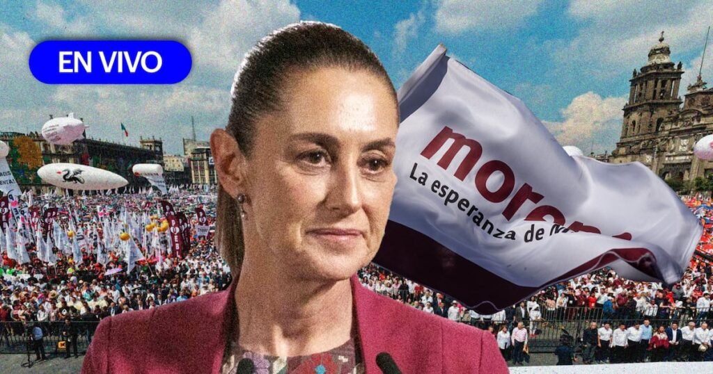 A 7 Años de la 4T: Sheinbaum Celebra en el Zócalo de CDMX – Minuto a Minuto