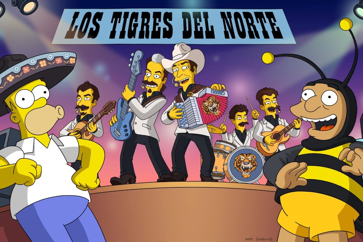 Los Tigres del Norte harán su debut en ‘The Simpsons’ con un corrido histórico